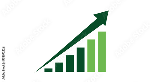 Free Download Green Business Statistics Showing Growth and Development, Economic Progression, and Success - GFXLoad