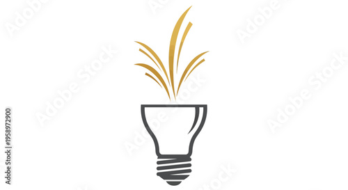 Illuminating Idea Growth Symbol