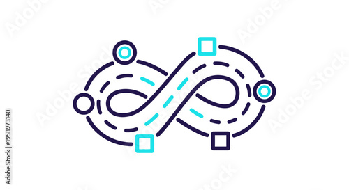 Infinite Loop Road Map With Milestones For Projects