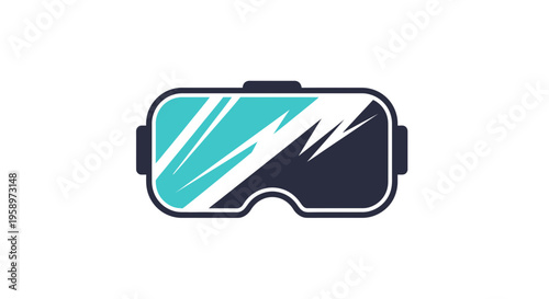 Immersive Virtual Reality Headset Logo Design With Modern Style