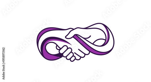 Infinite Partnership And Collaboration Symbol Representing Unity And Trust