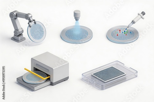 Advanced robotic technology showcasing precision in laboratory environments through a range of pipetting devices and automation systems signifying future innovations in scientific methodologies