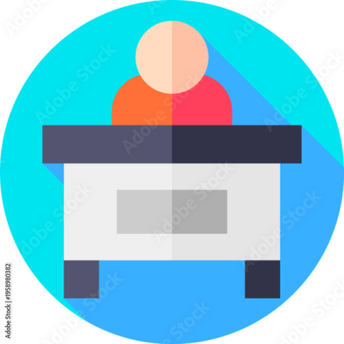 Workstation Computer Desk Office Icon