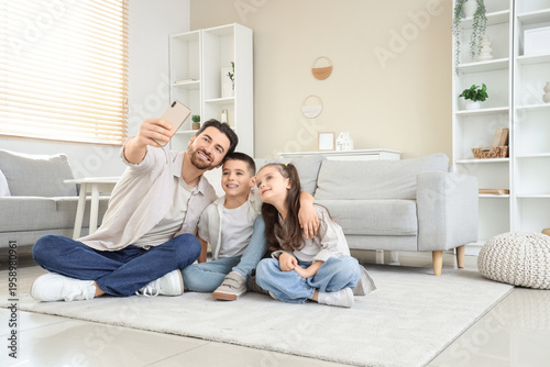 Happy father with his littl...