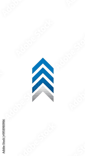 Modern Abstract Emblem Depicting Growth, Direction, and Progress within a Corporate Environment