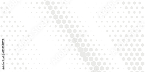 Abstract paper Hexagon white Background ,light and shadow ,Vector