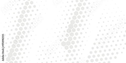 Abstract paper Hexagon white Background ,light and shadow ,Vector