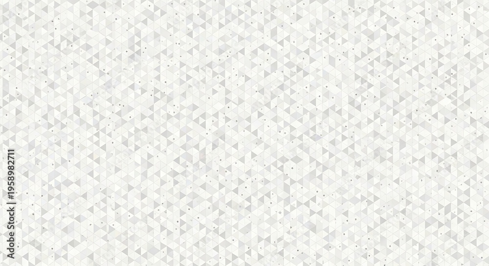 Obraz premium Subtle White and Gray Geometric Triangle Pattern Background with Low Poly Texture, Minimalist Abstract Design