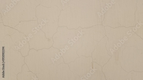 Bild auf Leinwand Minimalist beige cracked wall texture background