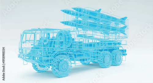 Truck Blueprint – Automotive Engineering CAD Technical Drawing
