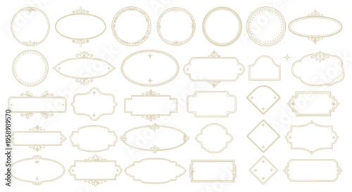 Elegant Decorative Frames Collection: Ornate Borders for Invitations, Certificates, and Design