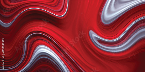 An artistic red abstract background featuring a flowing silk texture with seamless waves and a satin motion design for a liquid backdrop