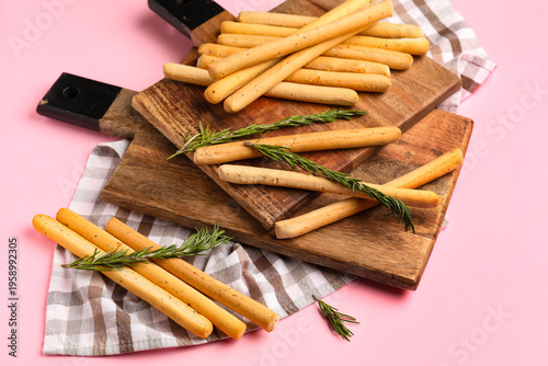 Wooden boards with tasty It...