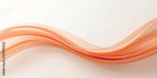 Abstract red and orange wave background featuring a futuristic motion design with artistic light curves and digital flow pattern for a stylish vector wallpaper backdrop