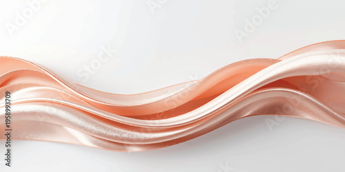 This abstract red and orange wave pattern features fluid motion and artistic curves that create a dynamic digital vector wallpaper design with a light texture flow