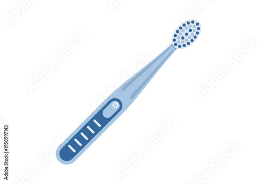 Electric tooth brush. Simple flat illustration.