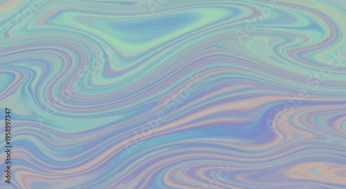 Abstract Swirling Pastel Colors Background with Marbling Effect