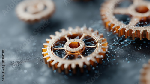 Intricate Gear Mechanism: A...