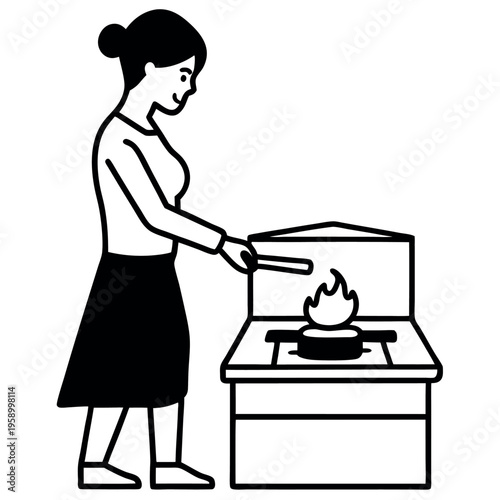 Turned off the gas stove before leaving the home  