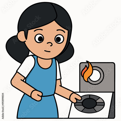 Turned off the gas stove before leaving the home  