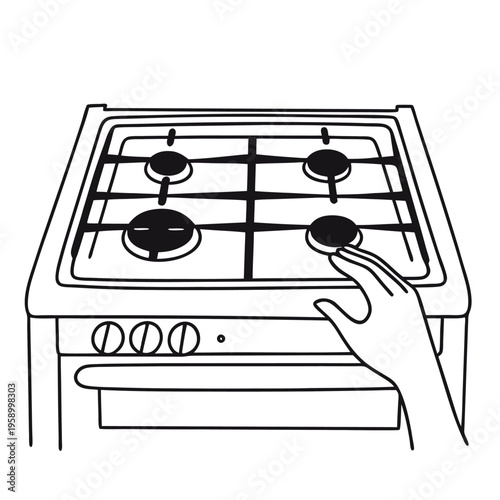 Turned off the gas stove before leaving the home  