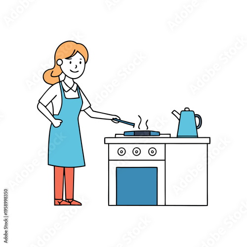 Turned off the gas stove before leaving the home  