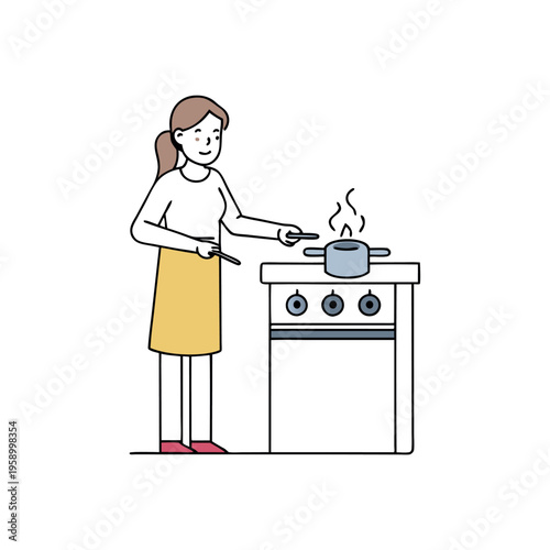 Turned off the gas stove before leaving the home  