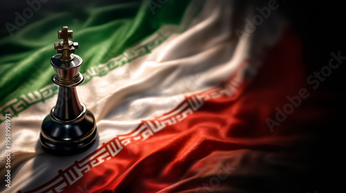 Chess King on Iranian Flag:...