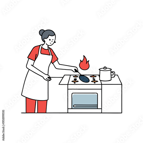 Turned off the gas stove before leaving the home  