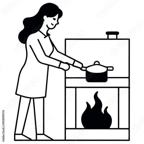 Turned off the gas stove before leaving the home  