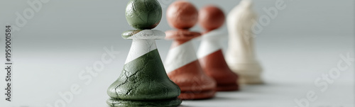 Strategic Pawns: Close-up o...