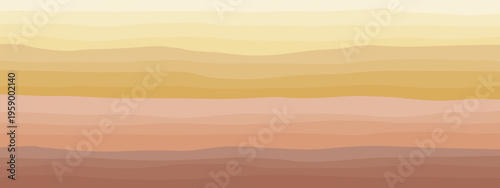 Soil and rock layers cross section. Gradient background