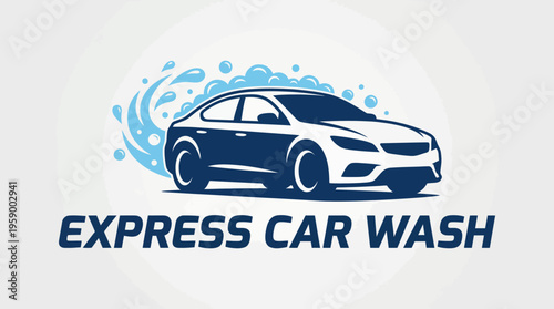 A sleek car in the process of a refreshing wash, symbolizing cleanliness and care for vehicles. This image highlights express services for auto maintenance and care.