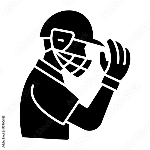 Batsman helmet tap