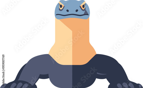 A muscular lemur creature illustration shows a powerful build and strong facial expression in a studio setting.