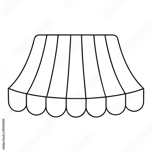 A sturdy awning provides shade and shelter, enhancing outdoor spaces with style and protection from sun and rain, perfect for patios, shops, or windows.
