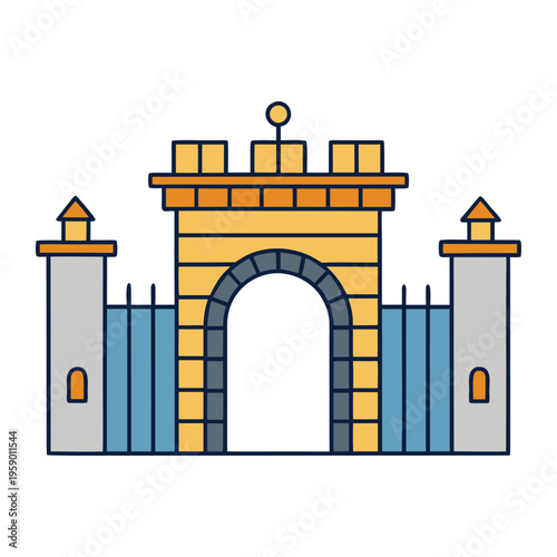 An elegant English palace gate stands tall with intricate ironwork, royal crests, and timeless design, symbolizing heritage, grandeur, and the stately charm of historic aristocracy.
