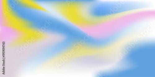 Abstract cirrus clouds. Light blue, pink color vector banner. Pastel gradient sky pattern. Blurred light fuzz colorful gradient background. Pastel smooth mesh shapes.