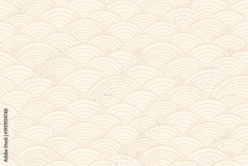 vector seamless pattern with waves