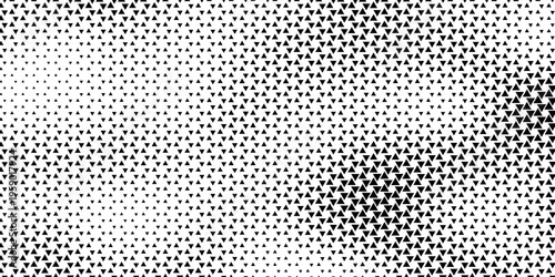 Black and white abstract geometric pattern with halftone effect for sporty and modern background. Fully editable vector element. Vector Format Illustration