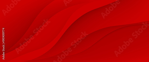 Red abstract background. Red abstract background with a composition of simple dynamic wavy shapes.