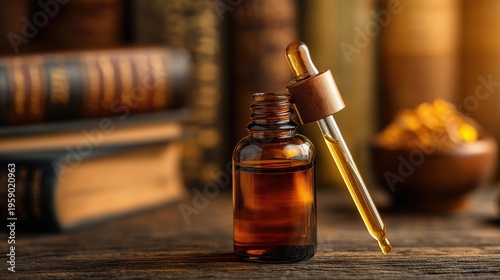 Elegant Myrrh Oil Bottle with Dropper