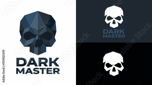 This logo features a stylized skull in a modern polygonal design, evoking themes of mystery, strength, and the darker aspects of artistry with a contemporary edge.