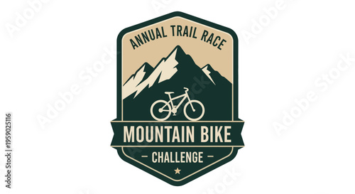 Annual Mountain Bike Trail Race Challenge Logo Design