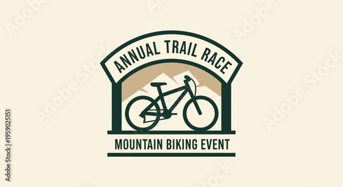 Annual Mountain Biking Trail Race Event Logo Design