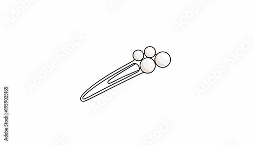 Elegant Pearl Hair Clip Accessory