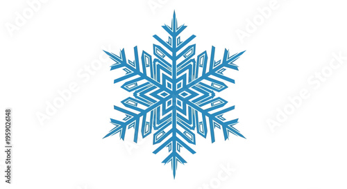 Detailed Crystal Snowflake Ice Crystal.