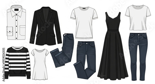 Collection of Stylish Womens Clothing for Various Occasions and Seasons.