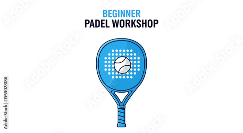 Beginner Padel Workshop Announcement Graphic