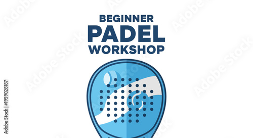 Beginner Padel Workshop Graphic Event Poster Design